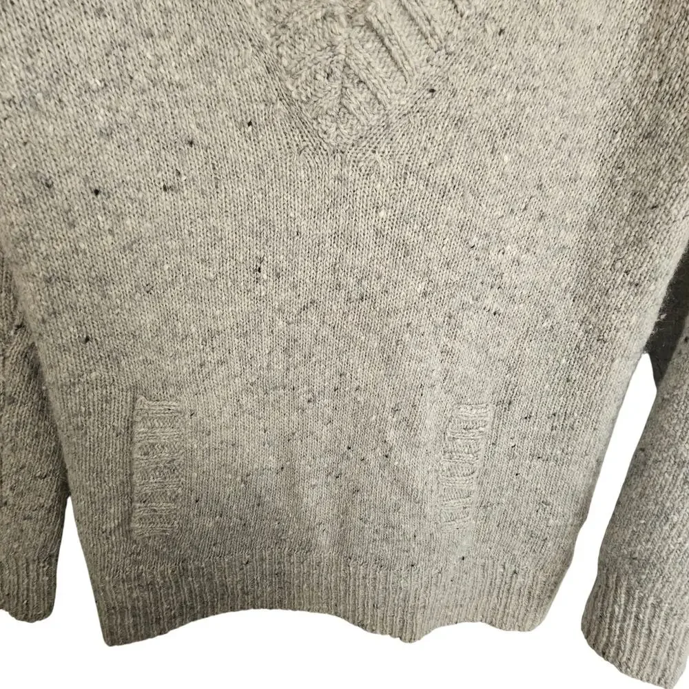 J. Crew Womens Wool Angora Mohair V-Neck Sweater Size S Minimalist Quiet Luxury